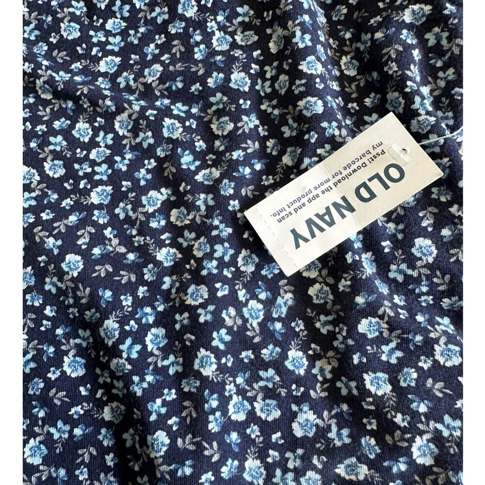 NWT Old Navy Floral Bodysuit Navy Blue Adjustable Strap Tank Size L - Picture 6 of 8